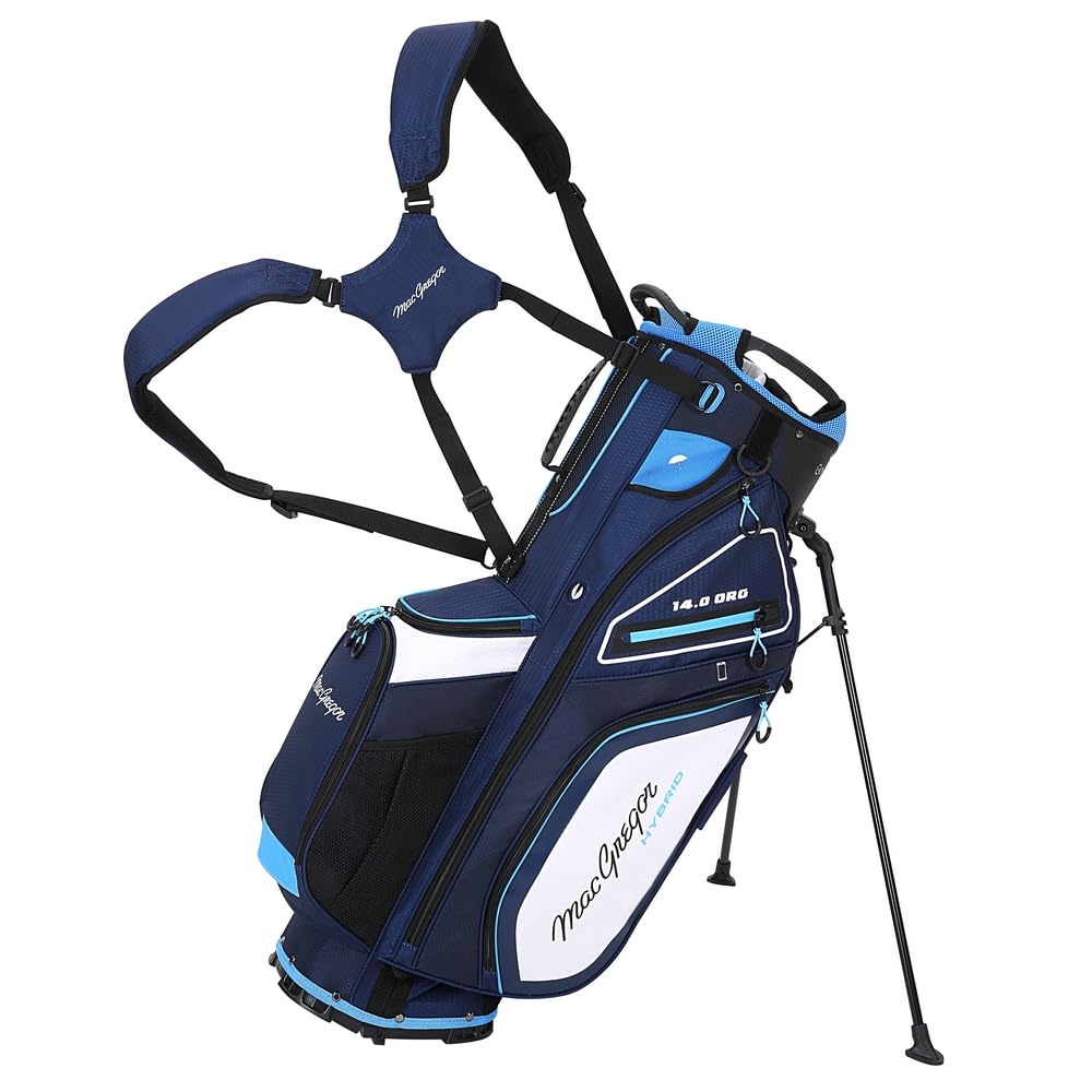 MacGregor Paramount Hybrid 14 Golf Bag (Navy/Sky)