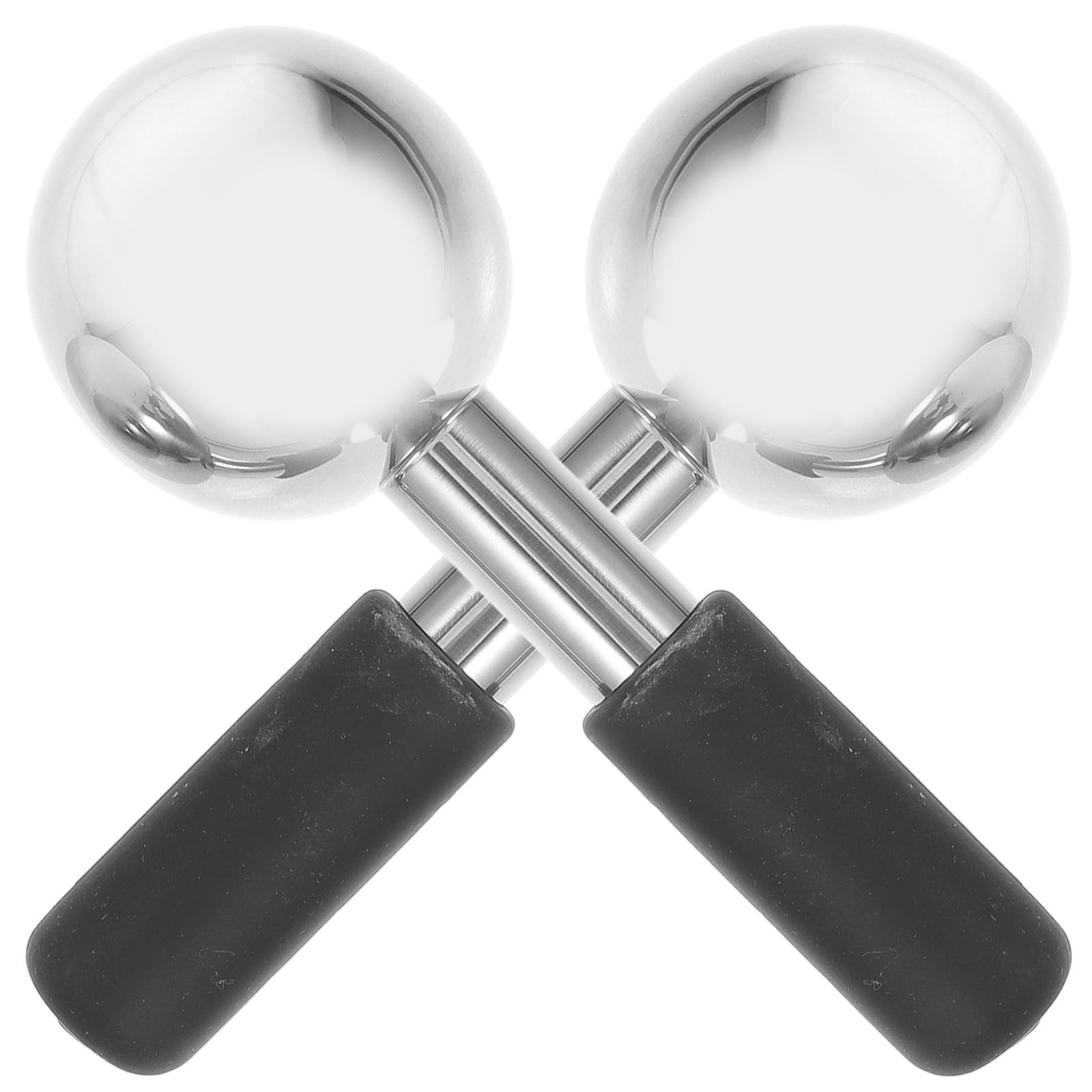 2 Globos de Hielo Faciales de Acero Inoxidable, Masaje Diario | Plata, para Ojos y Cuello, Alivio de Hinchazón, Efecto Refrescante, Formato Ligero Color Aleatorio