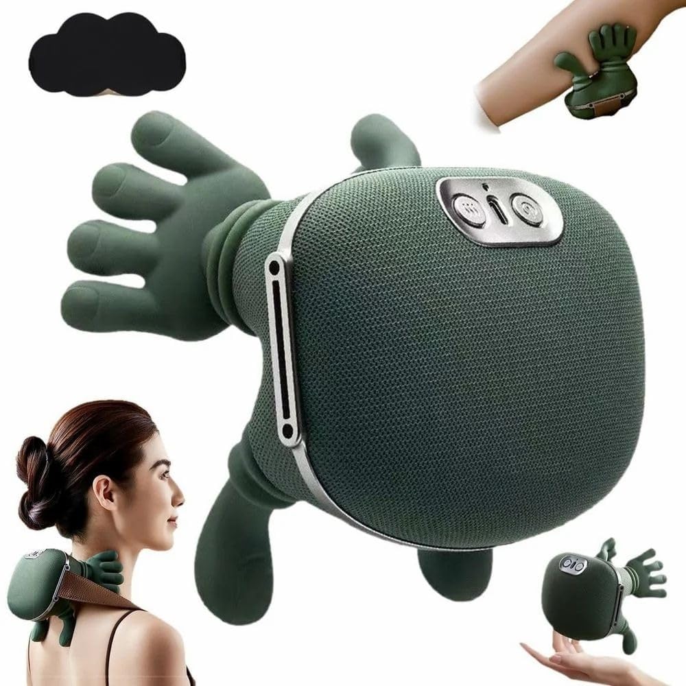 Bionic Neck and Shoulder Massager with Heat - Cordless 4D Deep Tissue Shiatsu Massage - Simulated Human Hand Grip for Cervical Pain Relief, Back & Leg Muscle Relaxation.-image-12