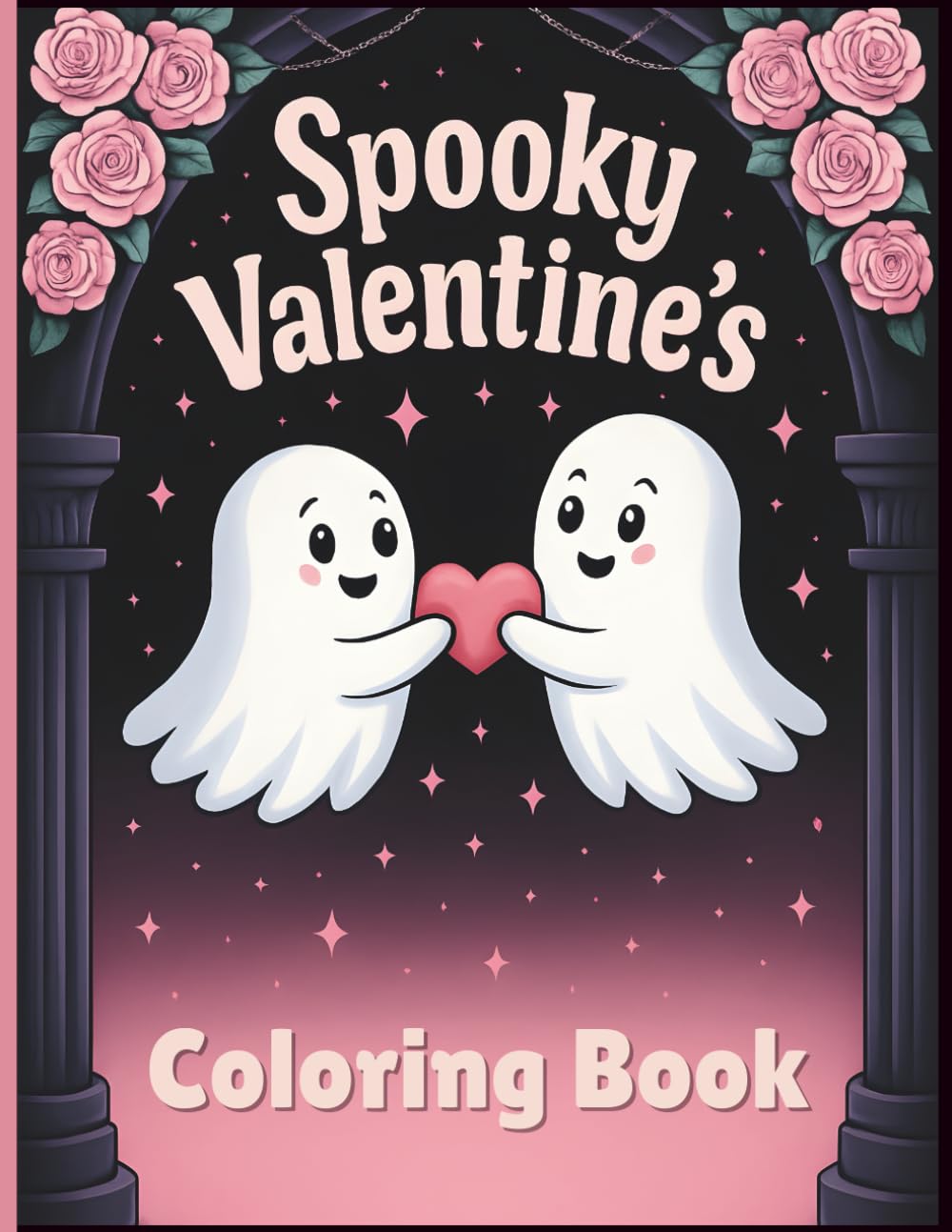 Spooky Valentine's Coloring Book: Cute Romantic & Creepy Valentine Designs for Stress Relief and Relaxation