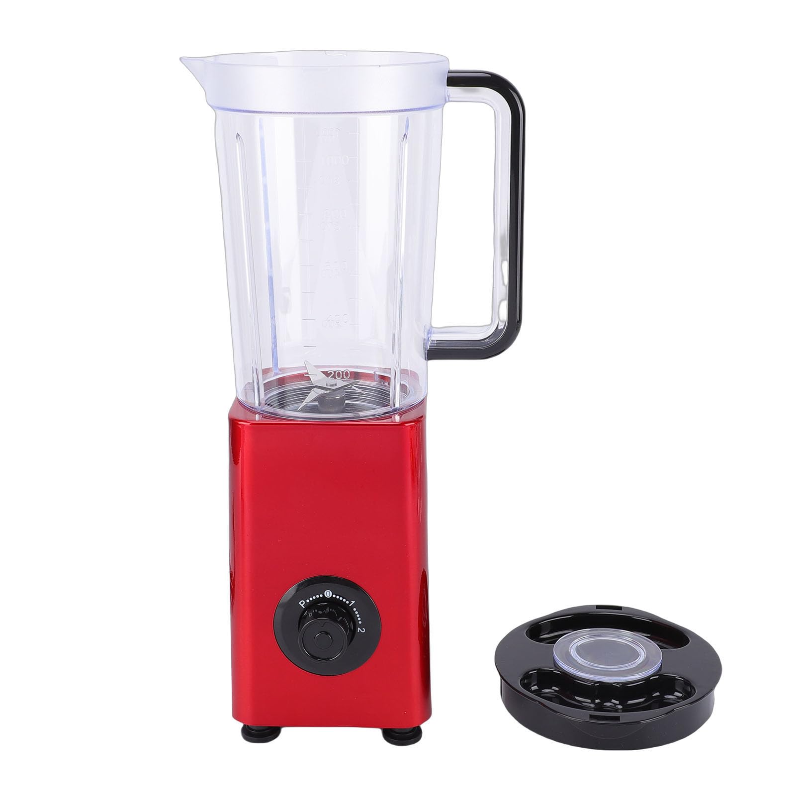 Blender, 300 W, 4 Ostrza ze Stali Nierdzewnej, pojemność 1000 Ml, 2 Ustawienia Prędkości, do Koktajli, Mrożonych Deserów, Mielenia Orzechów, do Użytku Rodzinnego (wtyczka UE)