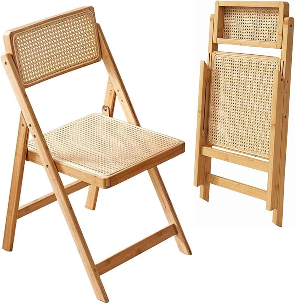 Silla plegable de madera con respaldo, asiento plegable portátil para camping, comedor al aire libre, conferencias, multiusos