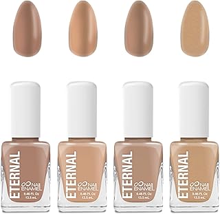 Nail Polish Set - Eternal 4 Piece Kit: Long Lasting, Quick Dry and Cruelty Free. Made in USA - 0.46 Fluid Ounces Each (Lig...