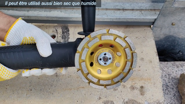 Disque Diamant 125mm Double Rangée - Meule Béton, Pierre, Granit - Pour Meuleuse D'Angle