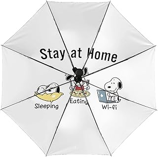 折りたたみ傘 スヌーピー 日傘 折り畳み傘 ワンタッチ自動開閉 8本骨 遮光遮熱 軽量 コンパクト 晴雨兼用傘 日焼け防止 携帯便利 収納ポーチ付き メンズ レディース プレゼント