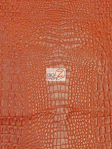 Alligator Embossed Vinyl Faux Leather Pleather Fabric by The Yard DIY Upholstery Accessories (Charcoal)