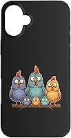 Vista 23 de Chicken: My Cluck Crew, Three Big Hens + Four Tiny Chicks Case for iPhone XR
