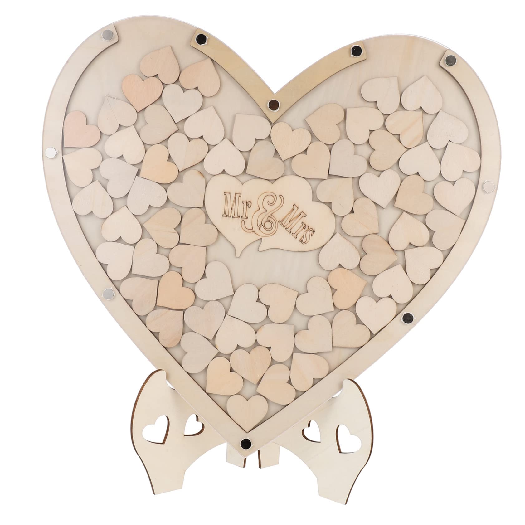 OUNONA 1 Juego Caja de Almacenamiento de Forma para de Invitados Bodas DIY para Decoración de Bodas y Recuerdos para Shower y Bridal Shower