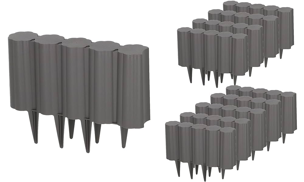 畑仕事　ブラウン10個ダークブラウン10個 高儀 TAKAGI ブロックフェンス 10個 [ガーデニング 園芸 庭 花壇