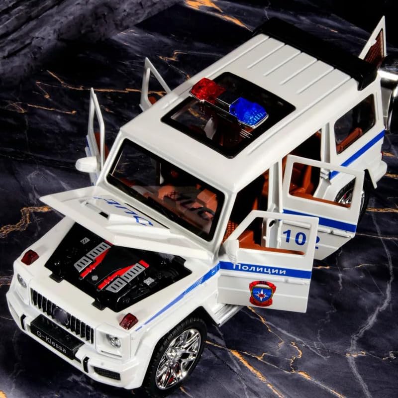 Image of Toy Car For Kids | Best Toys Gifts Toys For Boys & Girl'S (124 Bb Police Wht Car), White