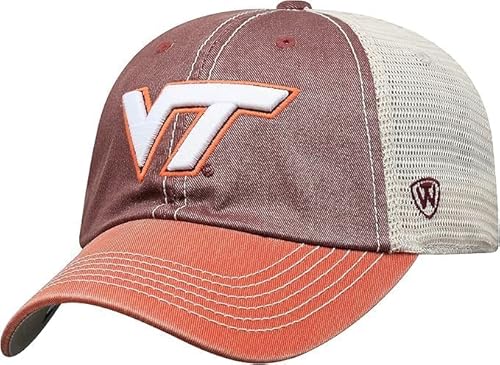 Collegiate Mesh Offroad Adjustable Hats (US, Alpha, One Size, Virginia Tch)