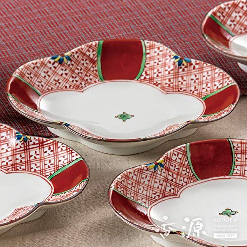 日本の伝統工芸品【九谷焼】 6号皿揃 赤絵 双鳩窯 Amazon｜九谷焼 6号皿揃 赤絵 双鳩窯｜小皿 オンライン通販