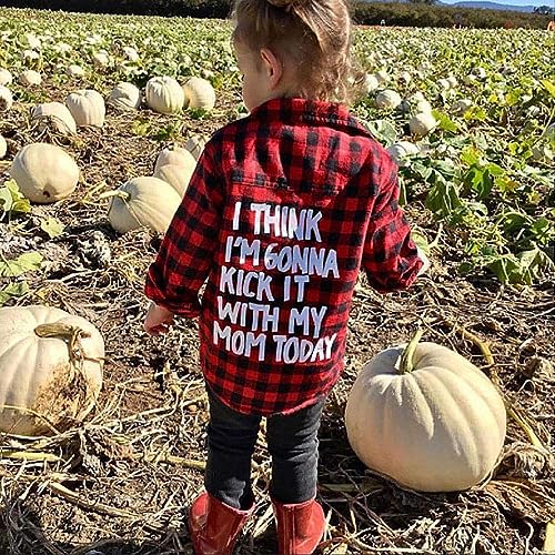 MERSARIPHY Toddler Long Sleeve Shirt Baby Boy Girl Plaid Top for Toddler Spring Winter Coat for Kid2