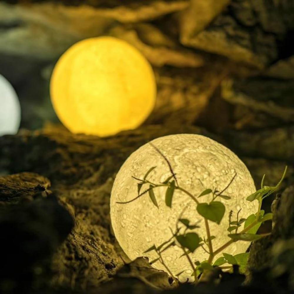 yky Lámpara de luna personalizada con foto, luz de luna con foto personalizada, lámpara de luna personalizada con imagen (2 colores, 20 cm)