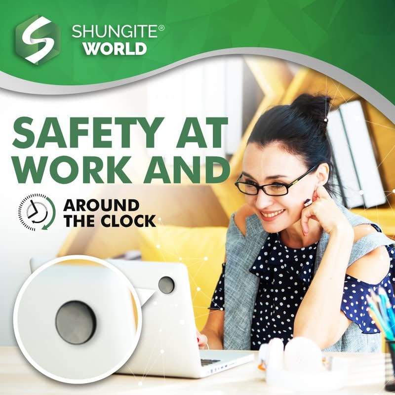 Miniatura 8 de Shungite World Auténtica calcomanía Shungite para funda de teléfono, tablet, computadora portátil, placa de protección de piedras Shungite