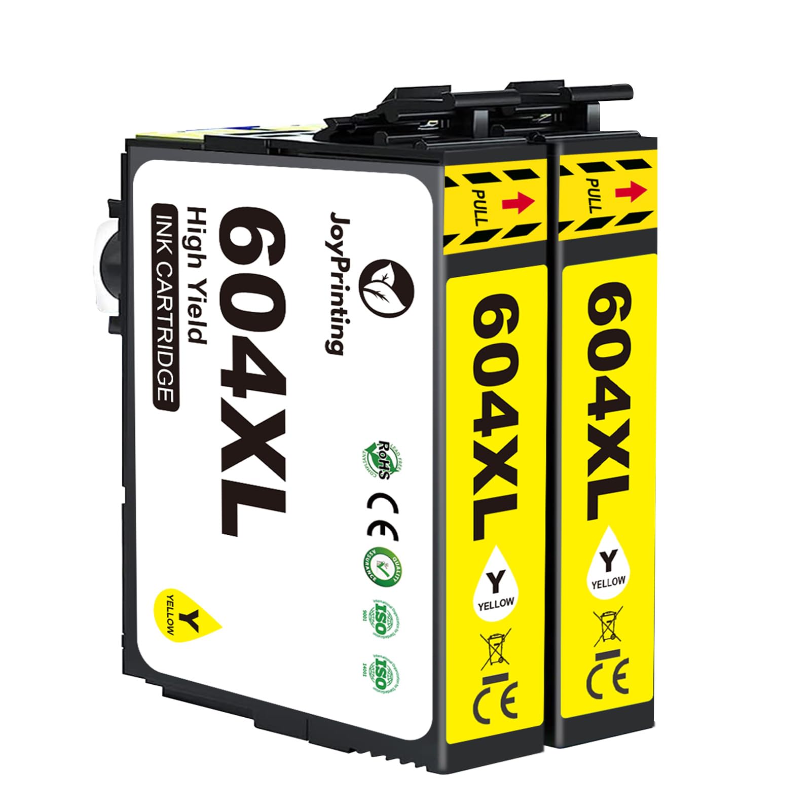 JoyPrinting 604XL Ink Cartridges Replacement for Epson 604 Ink Cartridges Compatible with Epson Expression Home XP-2200 XP-2205 XP-3200 XP-3205 XP-4200 XP-4205 Workforce WF-2910 WF-2930 (2 Yellow)
