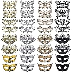 FEQO 32 Piezas Máscaras Venecianas Mascarada Másca...