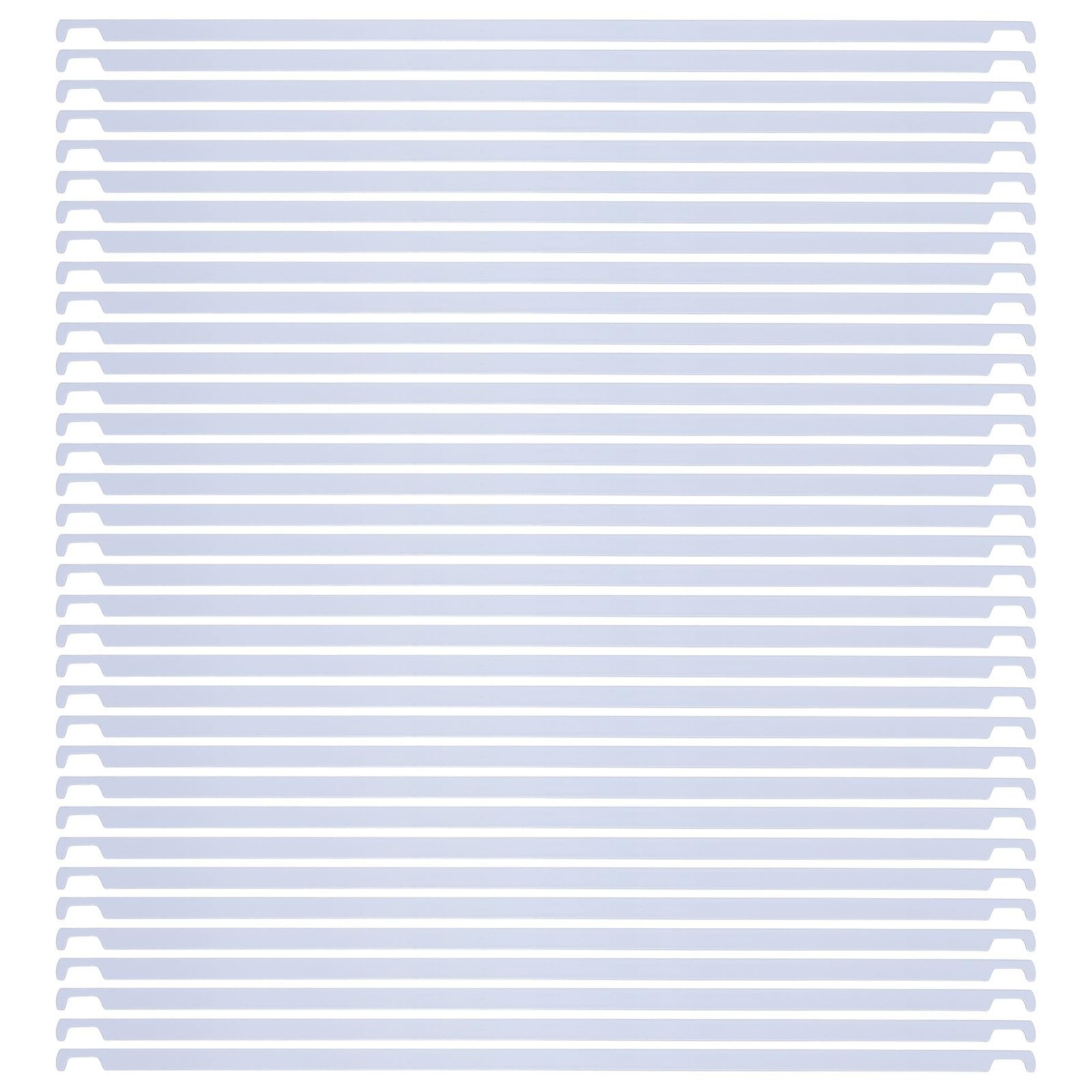 Riel para Archivos Colgantes de Metal Blanco 32,5cm 50 Piezas