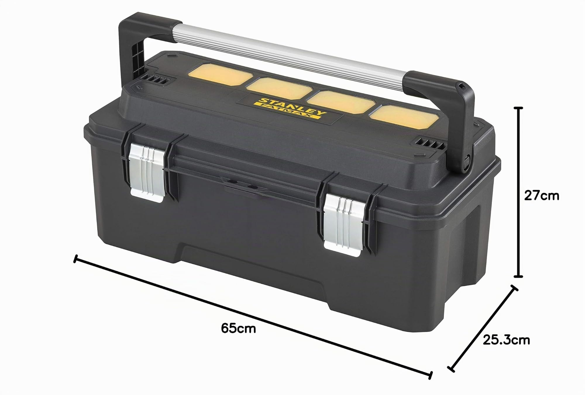 STANLEY Fmst1-75791 Boite À Outils Pro Gamme FATMAX - Plateau Coulissant - Godets Amovibles De Différentes Tailles