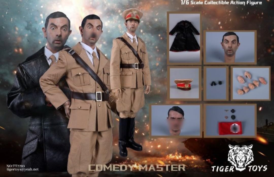 Amazon | 1/6 ローワン アトキンソン アクションフィギュア ヒトラー