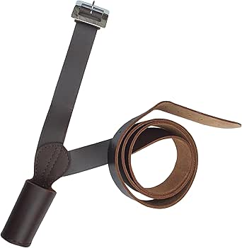 New Double Style Black Flag Carrier Made In Genuine Cowhide Leather