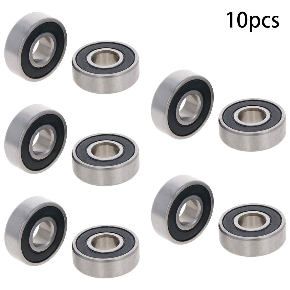 ABSOPRO Kugellager 6201-2RS – Set Mit 2 Stück, 32x12x10 Mm, Doppelt Abgedichtet – Für Rollen, Motoren, Werkzeuge