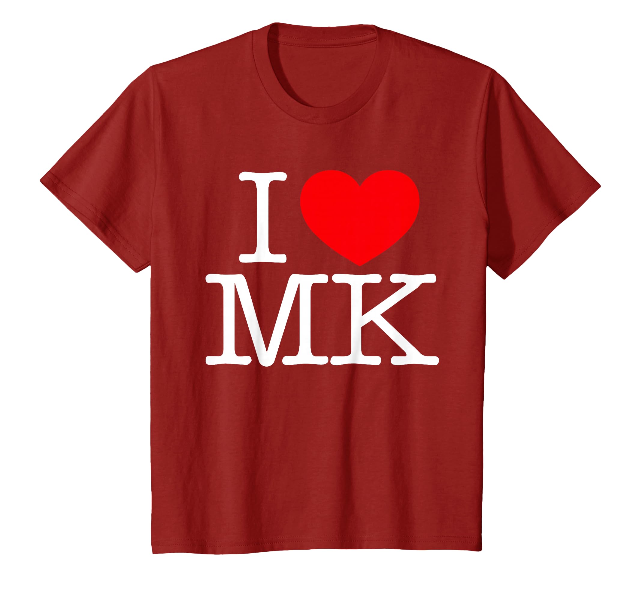 Amazon | I Love (ハート) MK Tシャツ | Tシャツ・カットソー 通販