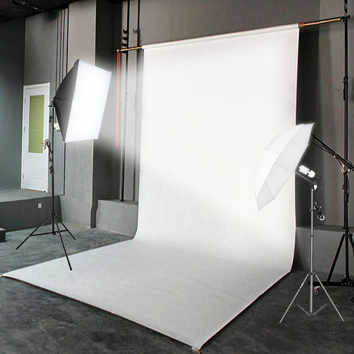 Lurrose Sfondo per Bianco M e Multiuso Fotografico 1,5x2 Misto Studio Fotografico, Fotografia Decorazione Parete