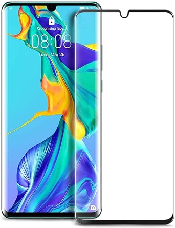 [2 Pack for Huawei P30 Pro VOG-L29 VOG-L09 VOG-L04 3D Curved Full Covered 9H Hardness Tempered Glass Screen Protector