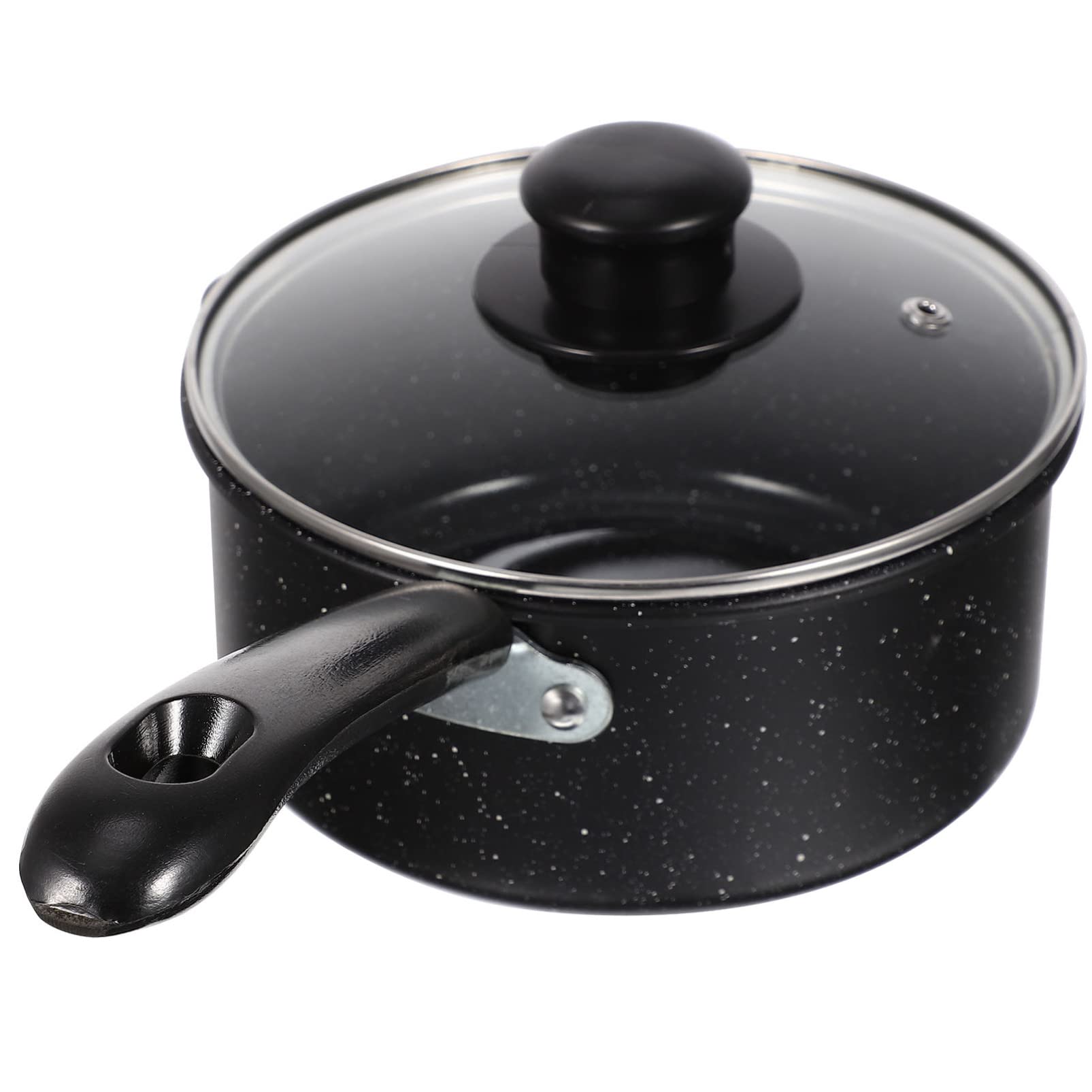 Pentola per Latte Antiaderente per Pappe, Casseruola Leggera | Acciaio al Carbonio e Ferro, Plastico e Vetro, Uso una Mano, per Porridge e Zuppa Calda