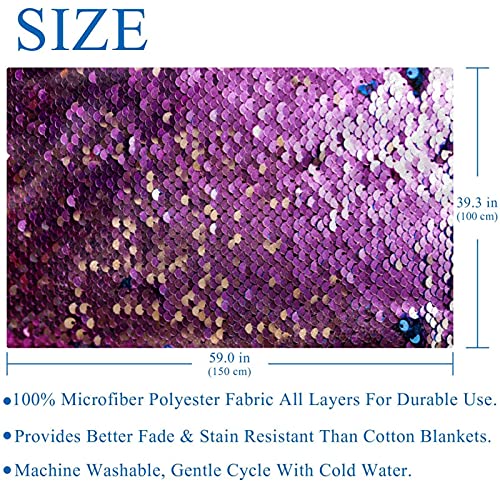 Couverture douce et chaude à paillettes abstraites design
