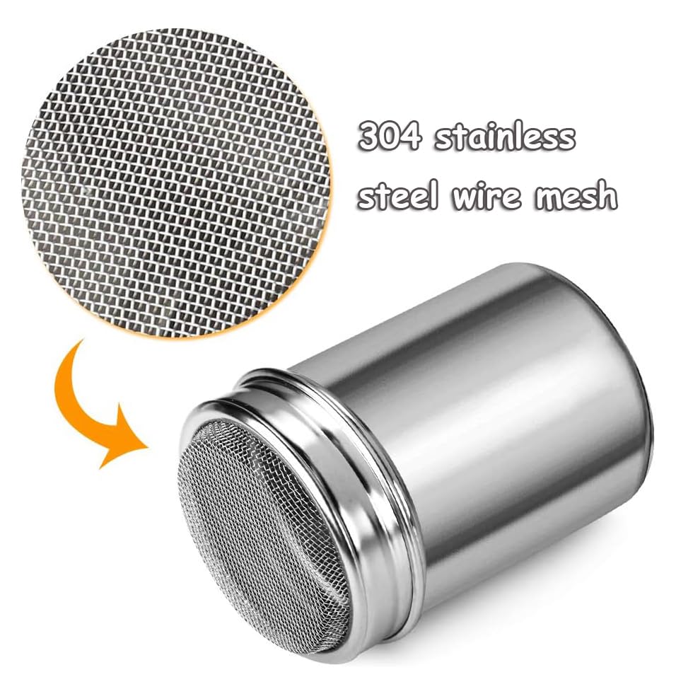 SoftcuteLee Flour Shakers, Stainless Steel Container Sifter - Image 4