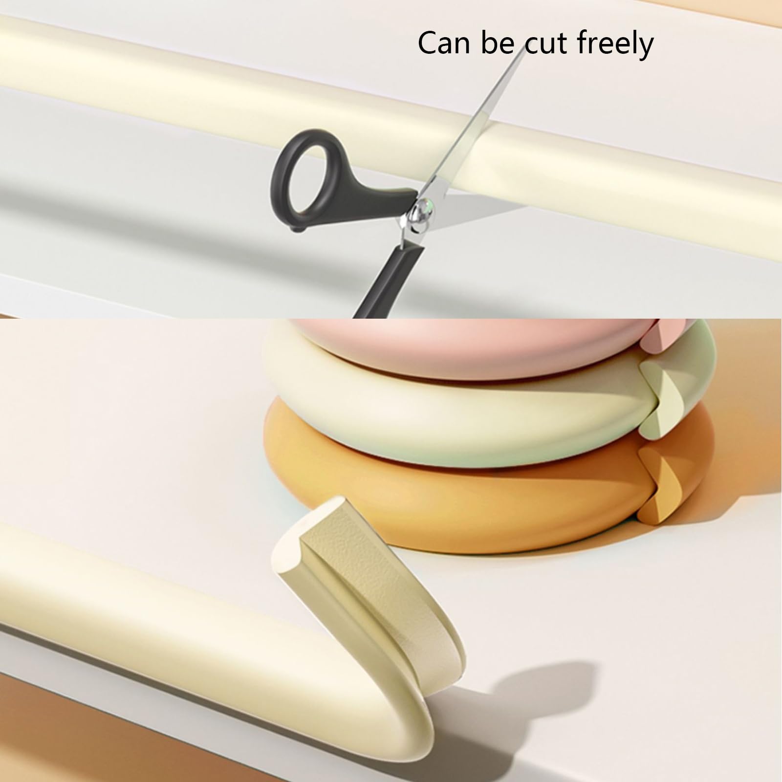 Protezioni for Bordi E Angoli for Mobili, Striscia Paraurti di Sicurezza for Bambini, Bordo Paraspigoli for Carichi Pesanti Ad Altissima Densità for Mobili di Diverse Dimensioni(Gray,5M)