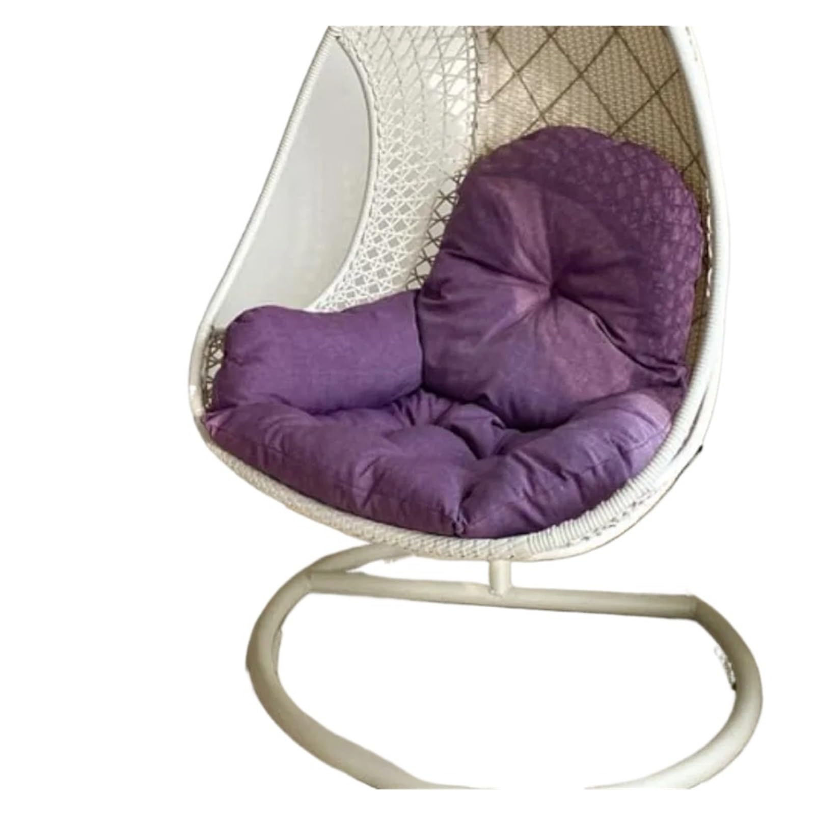 GHHZML Egg Chair Cushion Swing Egg Chair Cushion Thickened Hanging Basket Seat Washable Hammock Outdoor Patio Cushio(Purple)