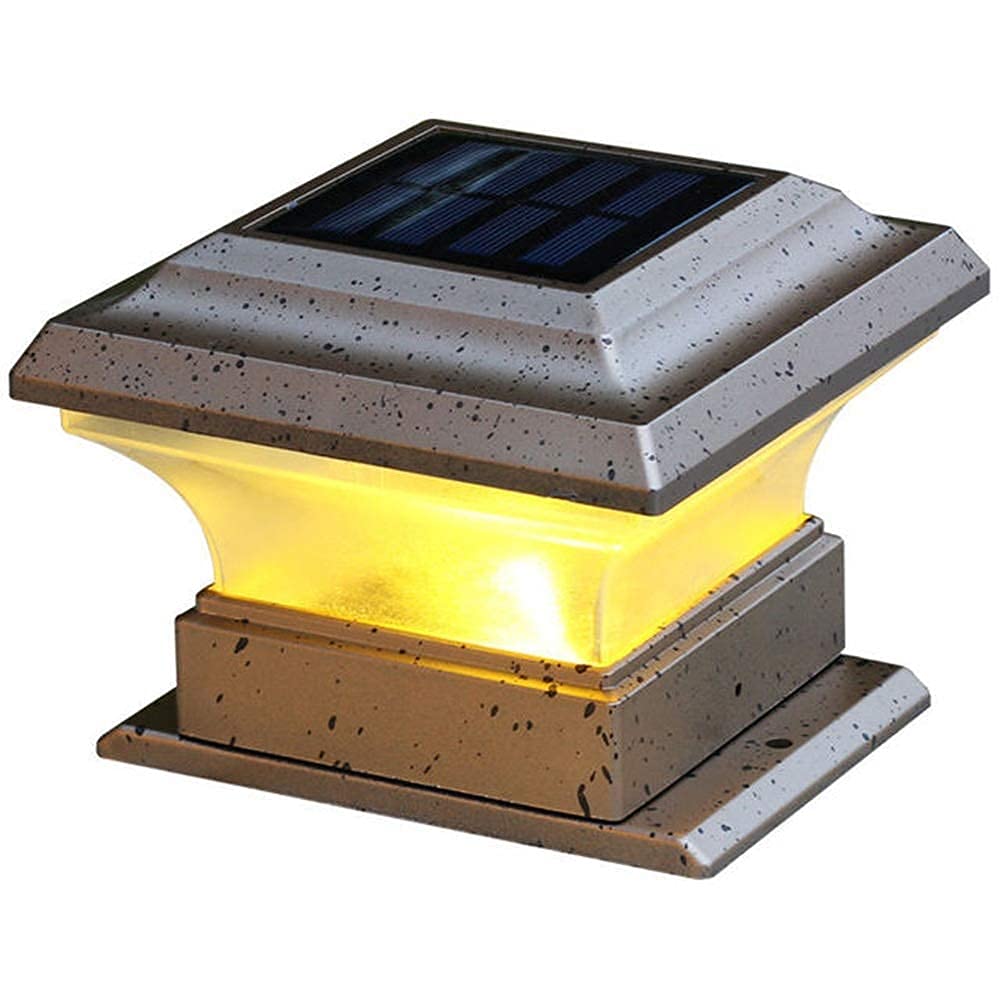 Zewnętrzna odlewana lampa Solarna lampa LED Patio Lights Zewnętrzna wodoodporna willa w stylu ogrodowym Lampa na słupie na dziedzińcu Home Courtyard Pier Lights Path Light