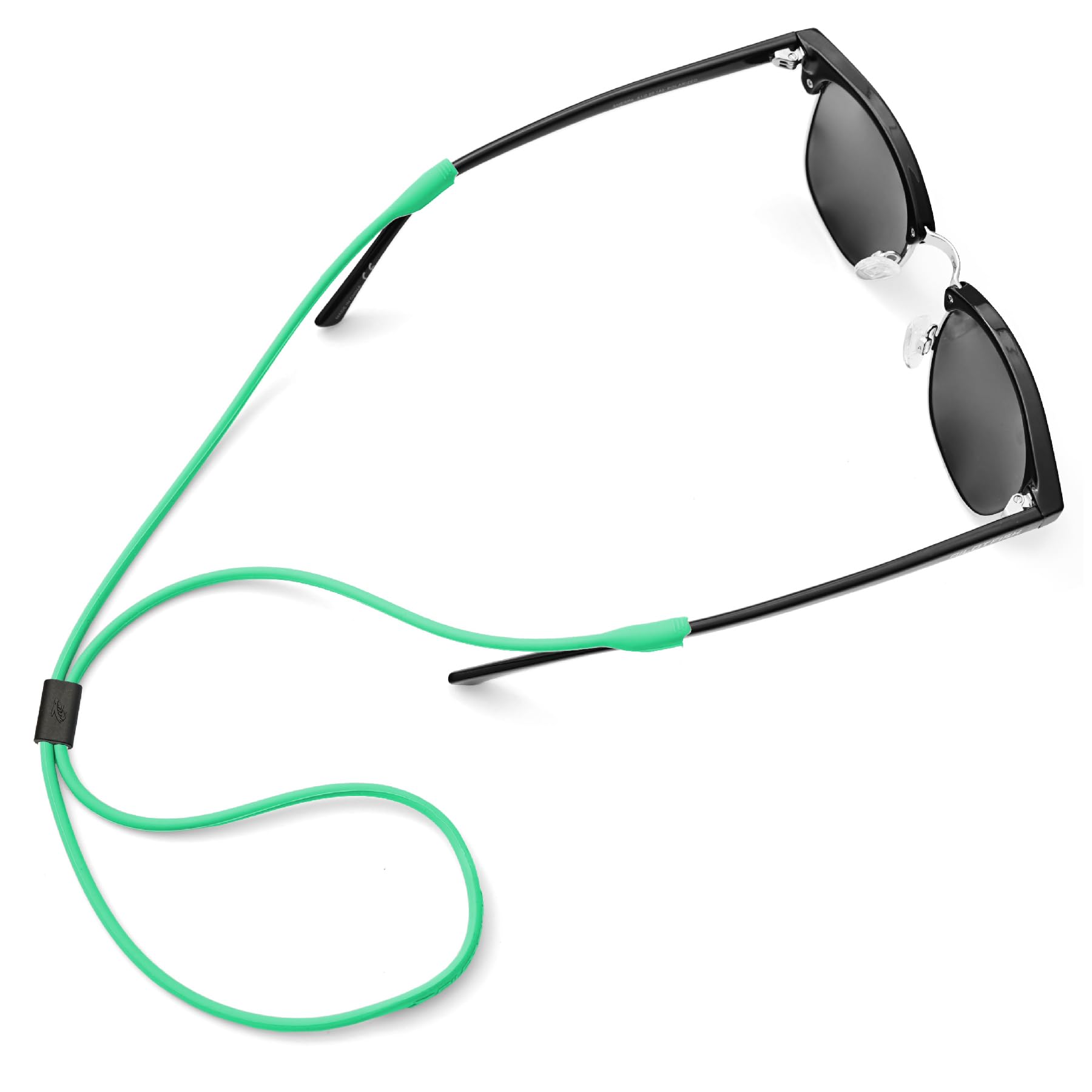 PilotfishPremium Silicone Sunglasses Strap, Adjustable Glasses Retainer with Unique Passthrough Design – Universal Fit