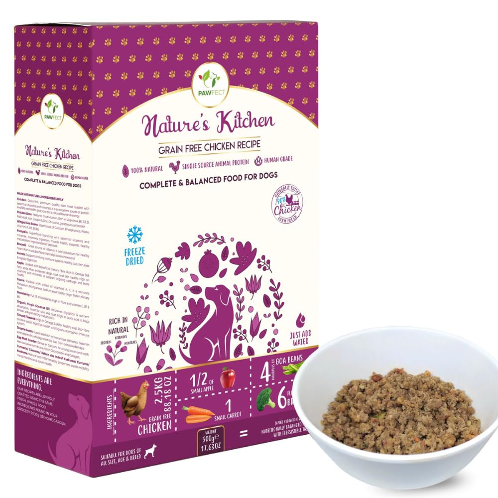 Pawfect Nature's Kitchen Freeze Dried Food-Chicken Recipe (Large)