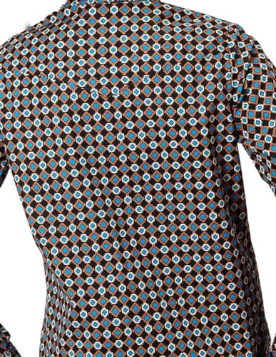 GIRLS LONG SLEEVE SNAP AZTEC MEDALLIONS WESTERN SHIRT2