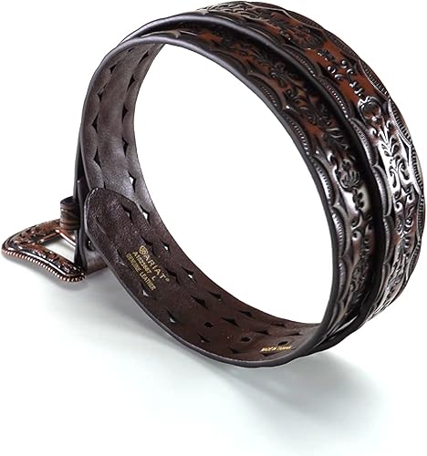 Miniatura 4 de Ariat Cinturón de corte triangular con hebilla de cobre para mujer