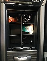 Vista 6 de TACOBRO Organizador de consola central divisores para Honda Pilot 2016-2022 / Ridgeline 2017-2022 2023/Passport 2019-2022 2023, accesorios