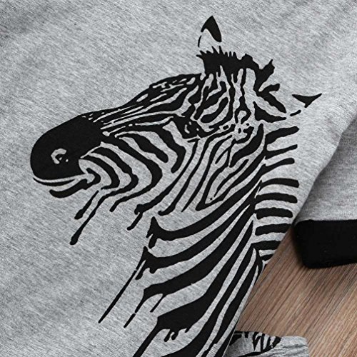Jimmackey- Bambini Ragazzi Zebra T-Shirt Stampa