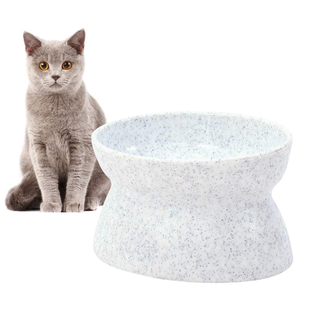 VILLCASE Pet Bowls Standing Dog Feeder Elevated Water Bowl Dispenser for Dogs Standing Dog Food Bowls Food Bowl Pet Bowl Raised cat Food Bowls Pet Food Bowl Non-Slip cat Bowl White