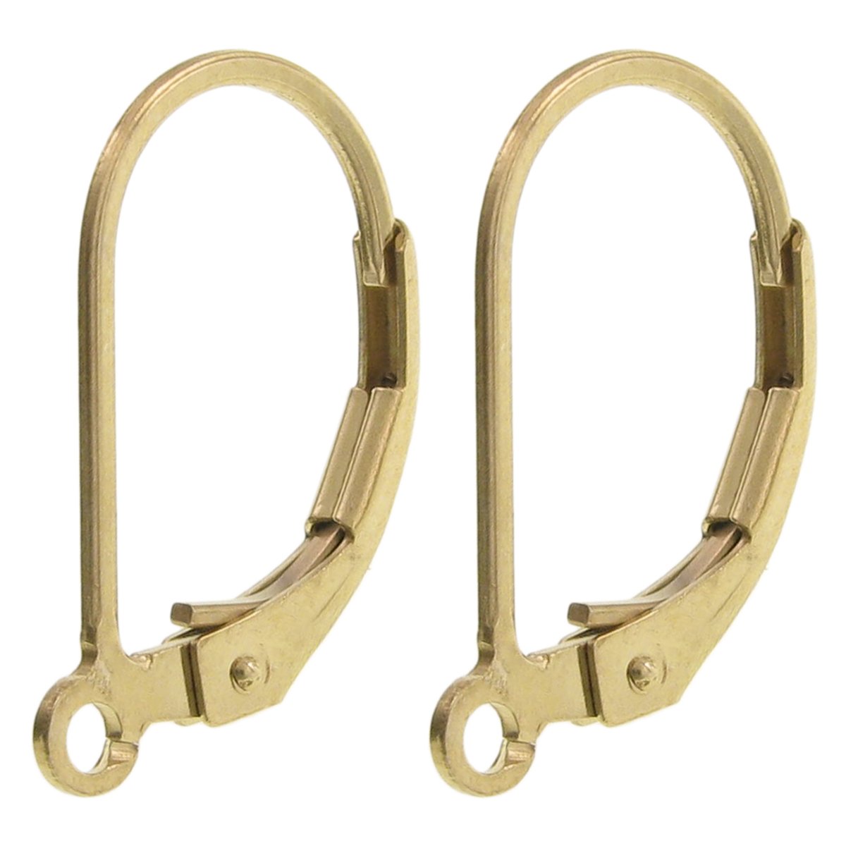 2 pcs Dreambell 14k Gold Filled Interchangeable Leverback Earwires Lever Back Clip Earring Connector