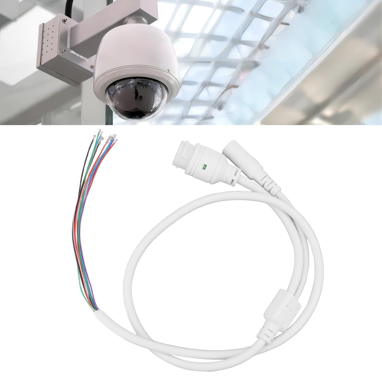 VGOL 9 Core POE LAN Cable RJ45 Camera Network Tail Cable 12V 70cm Compatible with CCTV IP Camera Board Module - Image 2