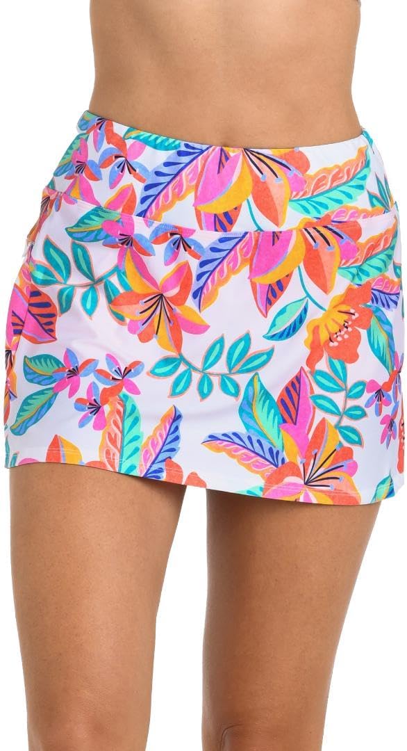 24th & Ocean Women's Swim Skort Swimsuit Bottom