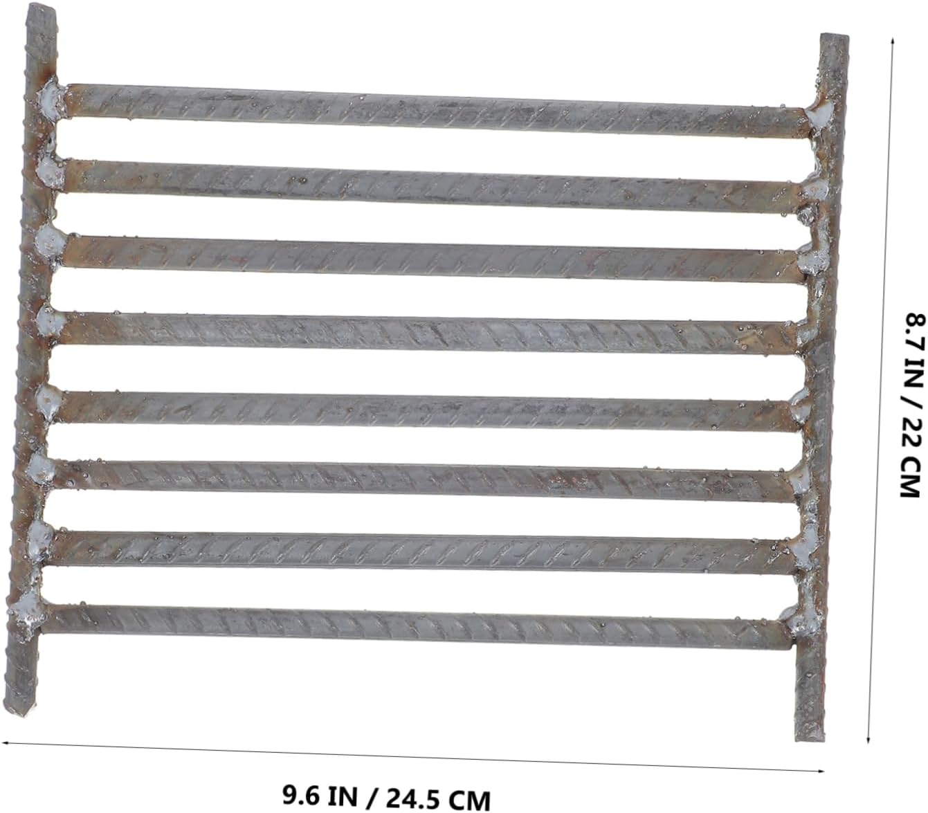 POPETPOP Iron BBQ Grates Replacement Cooking Grate for Outdoor Camping Nonslip Even Heat Distribution Robust Handwelded Design Secure Grip for Fire Pit and Fireplace Use