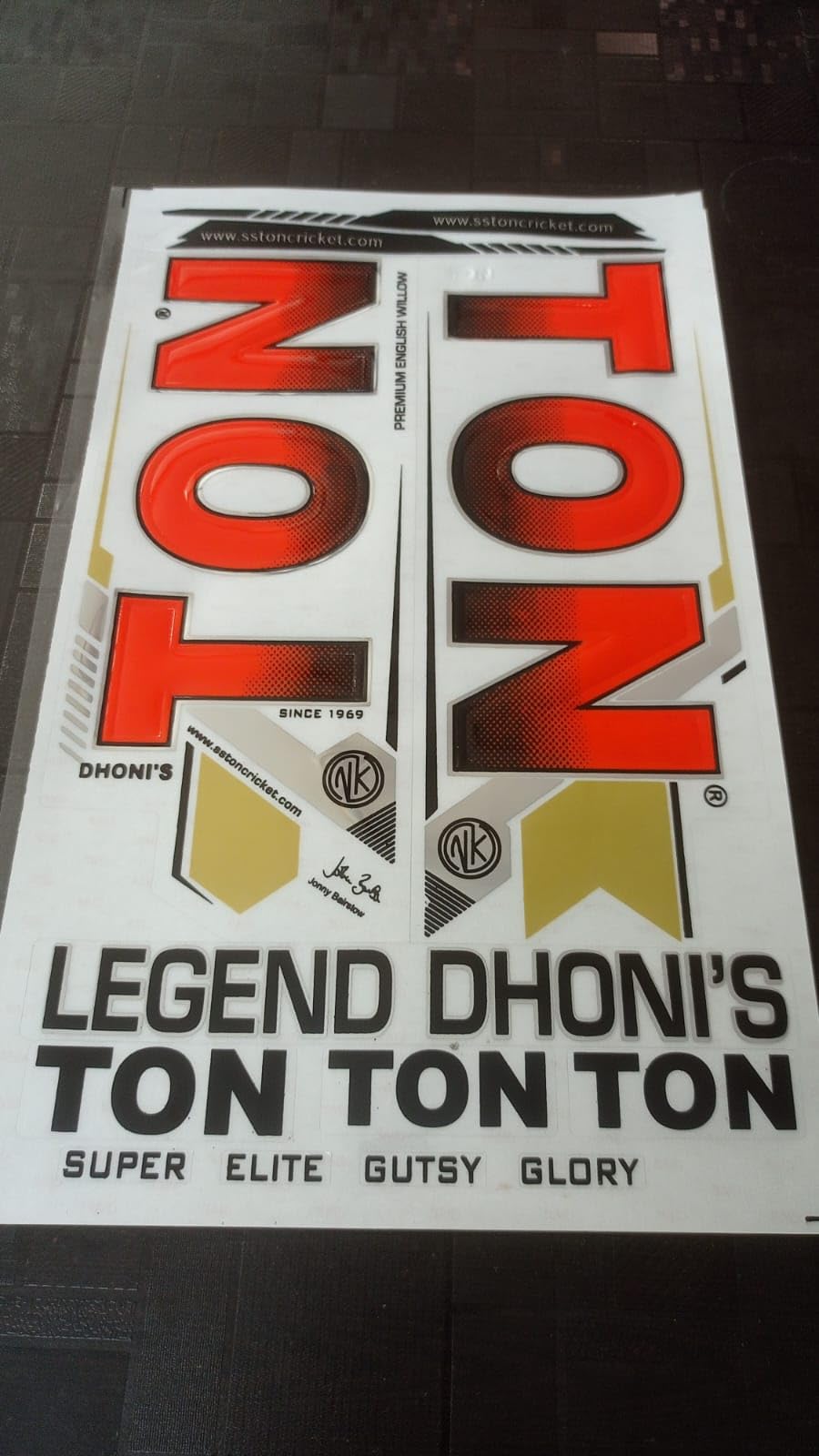 SPORTSWORLD Latest 3D Laminated Cricket BAT Sticker DHONI Legend Super Elite (B0CJYHSBS1) Amazon Price History, Amazon Price Tracker