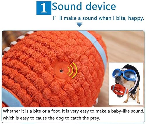 Miniatura 5 de heaven2017 Limpieza dental de los dientes juguetes masticar cachorro perro masticar juguete voleibol tenis rugby perro mordedura resistente a la