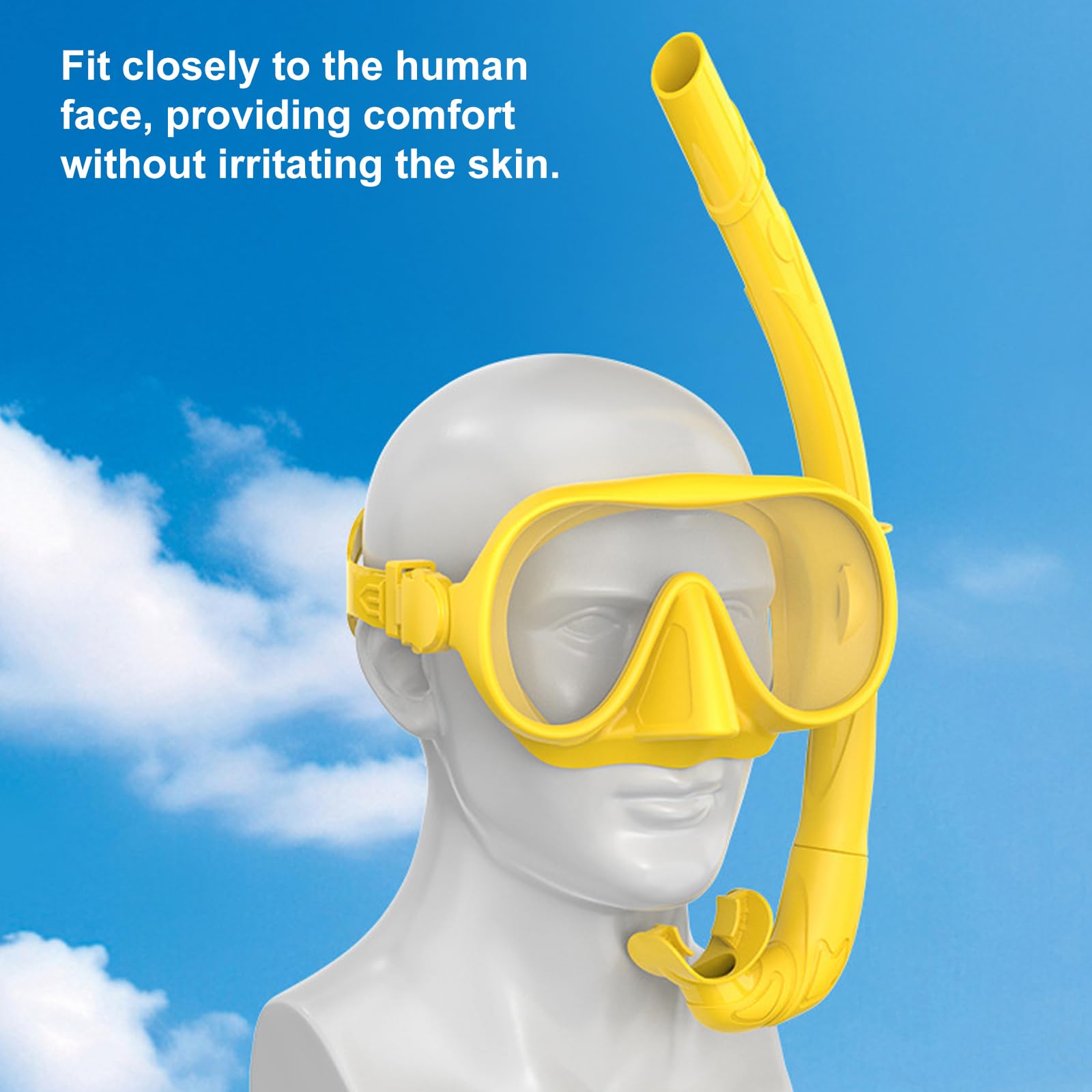 Gafas de buceo panorámicas de 180 grados para buceo, esnórquel, buceo libre, natación faciales, gafas subacuáticas para adultos