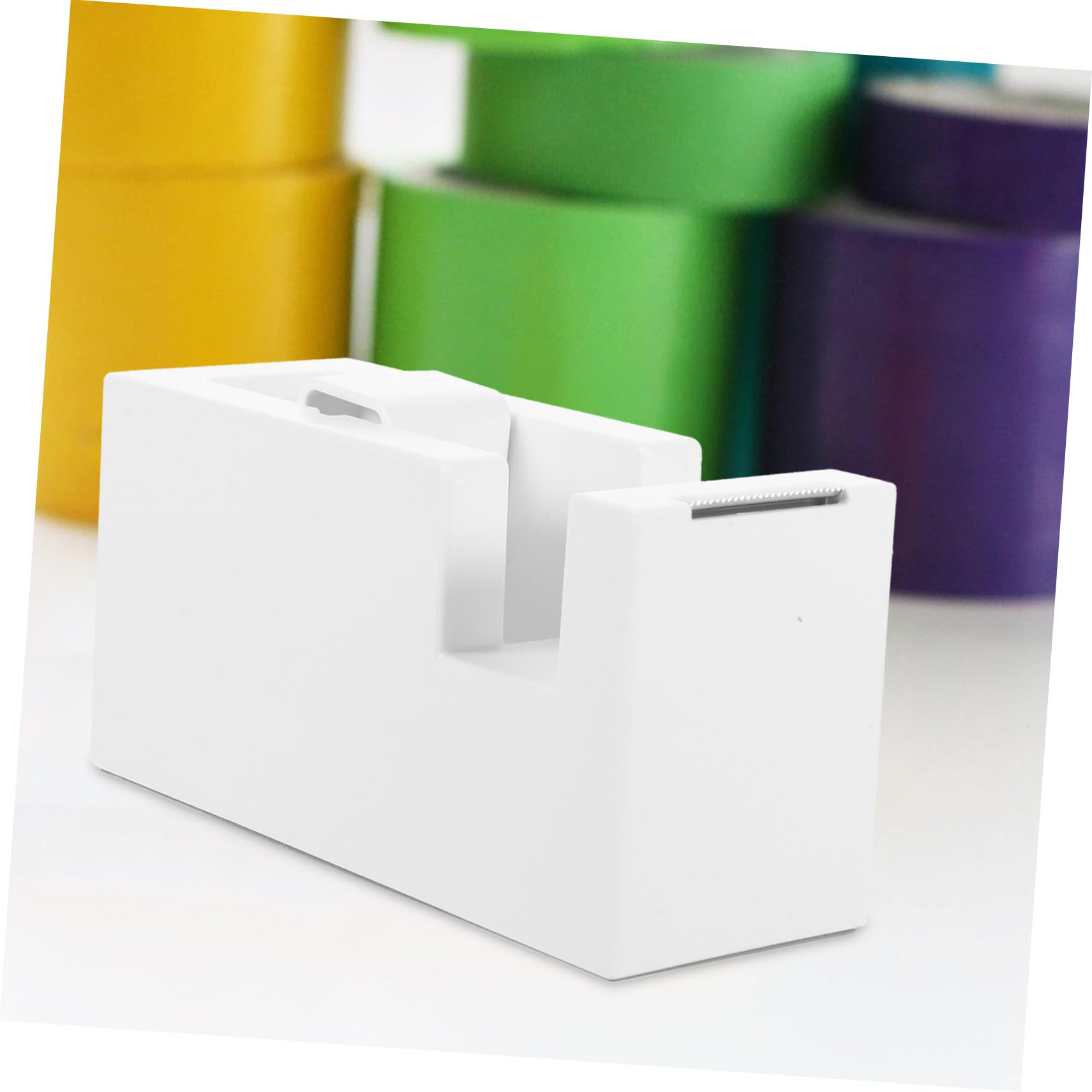 Gadpiparty 3 Pezzi distributore di nastro cucina scrivania porta nastro Titolare Cutter simpatico dispenser di nastro adesivo distributori di nastro addominali bianca
